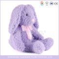 Muñeca animal de felpa rellena personalizada Muñeca larga conejo púrpura Juguete